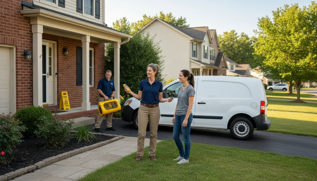 Residential water damage restoration in Tar Heel, NC